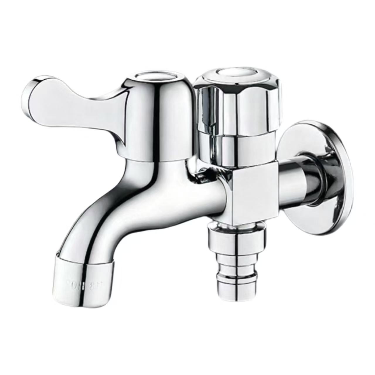 Dual-Control Dual-Outlet veļas mašīnas jaucējkrāns